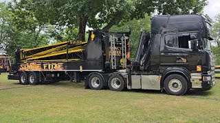 Convois et montages Fete Foraine des 400 coups à montauban édition 2024 [upl. by Anauqal]