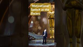 Oscar Acceptance Turns into Motivational Speech shorts oscars [upl. by Pellegrini805]