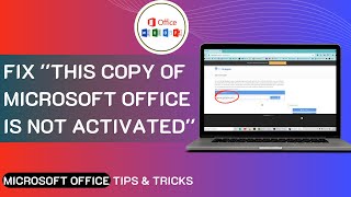 This Copy Of Microsoft Office Is Not Activated  Product Activation Failed in Ms Office amp 365 [upl. by Nirac]