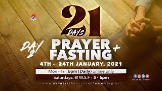 21 Days Prayer amp Fasting Day 02  05 January 2021  Winners Chapel Manchester [upl. by Nahij]