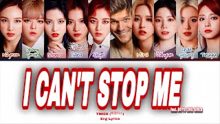 TWICE  I CANT STOP ME feat BOYS LIKE GIRLS Color Coded Lyrics  nobodift [upl. by Philomena381]