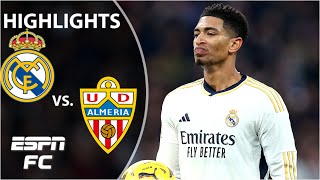 👀 DRAMA GALORE 👀 Real Madrid vs Almeria  LALIGA Highlights  ESPN FC [upl. by Gussi]