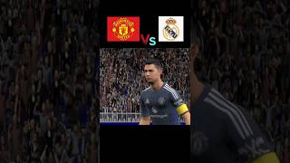 Manchester United vs Real Madrid 🔥football efootball shorts viralshort worldcup ronaldojr [upl. by Joshua336]