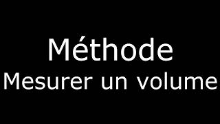 Méthode de mesure dun volume de liquide [upl. by Ateinotna70]