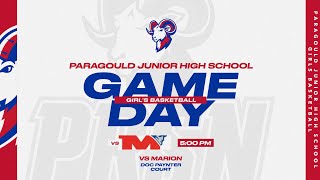 GIRLS BASKETBALL  Jr Lady Rams vs Marion Lady Patriots [upl. by Shoemaker819]