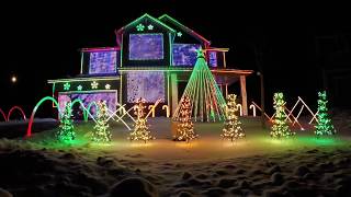 Trista Lights 2016 Christmas Light Show  Featured on ABCs The Great Christmas Light Fight [upl. by Hulburt228]