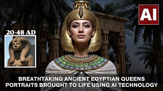 Breathtaking Ancient Egyptian Queens Portraits Brought To Life Using AI Technology [upl. by Mickelson]