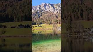 Magic Hintersee Lake in the Bavarian Alps alpinelake serenity nature travel [upl. by Elwyn]