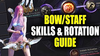 BowStaff Liberator Skills amp Rotation Guide PvEPvP  Throne and Liberty [upl. by Eusoj]