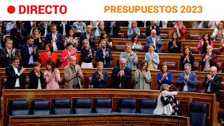 Los PRESUPUESTOS de 2023 superan el VETO en el CONGRESO y seguirán tramitándose  RTVE [upl. by Oigufer]