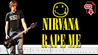 Nirvana  Rape Me 🔴Bass Tabs  Notation ChamisBass chamisbass nirvana nirvanabass [upl. by Haggerty]