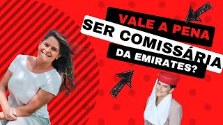 VALE A PENA SER COMISSÁRIA DA EMIRATES [upl. by Furnary]