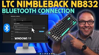 How to Bluetooth Connect the LTC Nimbleback NB832 Wireless Keyboard to Windows 11 [upl. by Ellynn]