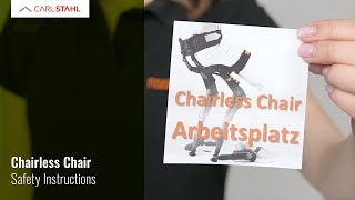 Chairless Chair  Safety Instructions  Carl Stahl [upl. by Maurise]