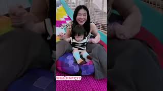 Yuka Chan seneng 😊 naik plosotan di playtopia jakarta funny yukachan lucu [upl. by Thornie]