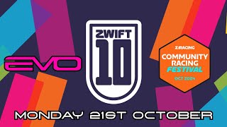 Zwift  Community Racing Festival  EVO  Turf N Surf D in Makuri Islands 610pm UK D pen [upl. by Lewanna]