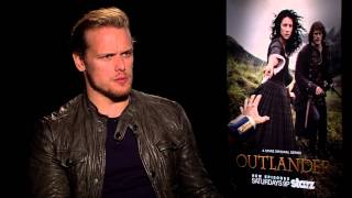 Sam Heughan of Outlander on Starz discusses his lovehate relationship with Social Media [upl. by Rawde]