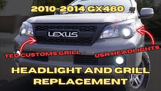 Easy How To Install Headlight and Grille For 20102014 GX460 [upl. by Eyr334]