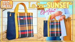 🎀 TUTO DIY FACILE BONUS 2023 🎀 Coudre rapidement Le Sac à Main SUNSET 🥰 [upl. by Chabot]