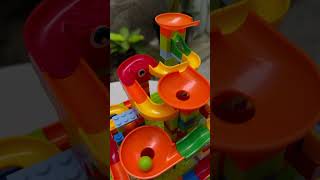 Building Blocks Marble Race Run Exavator Truck ASMR asmr marble marblerun marblerace [upl. by Nehepts]