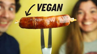 CHORIZO VEGANO sin plástico sin gluten bajo en grasa MEJOR QUE LA CARNE [upl. by Mattland]