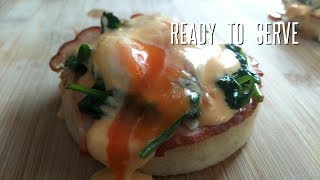 How To Make The Best Breakfast In The Morning  Egg Benedict  班尼迪克蛋配上奶油蛋黄 [upl. by Nireves726]