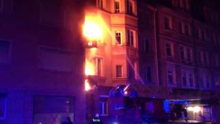 Feuer im Hummelsteiner Weg in Nürnberg an Silvester [upl. by Ajiat]