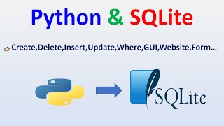 Python SQLite CreateDeleteInsertUpdateWhereGUIWebsiteForm…  1 Videoda SQLite Bağlantısı [upl. by Nwahsem761]