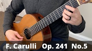 Andantino Op 241 No 5 by Ferdinando Carulli Free tab and sheet music [upl. by Aynat876]