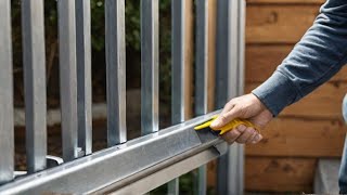 manual sliding gate installation  sliding gate installation slidinggate [upl. by Carper796]