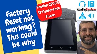 How to Factory Reset a Yealink CP965 [upl. by Drofub650]