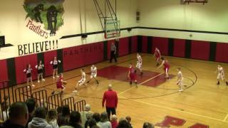 Manchester Panthers vs Orrville Red Riders  7th grade basketball January 30 2017 [upl. by Annaoy]