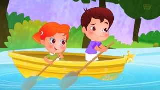 Row Row Row Your Boat  Nursery Rhyme  Cartoon Videos For Children by Kids Tv [upl. by Garda608]