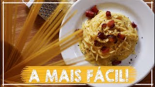 RECEITA DE ESPAGUETE CARBONARA  Rápido e Fácil  Nandu Andrade [upl. by Gorges661]