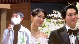 220122 EXO Kyungsoo amp Crush Singing quotBeautifulquot At Shin Hye Choi Tae Joon Wedding [upl. by Ennovehc]