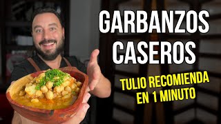 Garbanzos Caseros  Receta Fácil  Tulio Recomienda en 1 Minuto [upl. by Danella900]