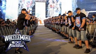 An army of John Cenas make their WrestleMania entrance WrestleMania 25 [upl. by Atnima60]