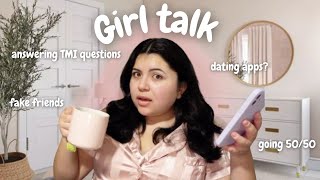 answering TMI GIRL TALK questions JUICY [upl. by Colleen]