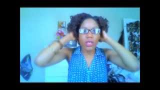 Flat Twist Out on Blow Dried Natural Hair [upl. by Flanna]