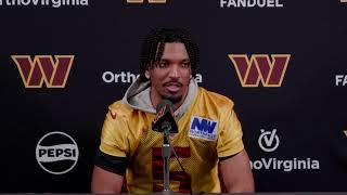 QB Jayden Daniels Speaks to the Media After Practice  Washington Commanders [upl. by Virgie211]