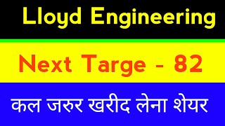 Lloyd engineering share Next Target 💥 82 ll Lloyd engineering share latest update today l [upl. by Bryna]