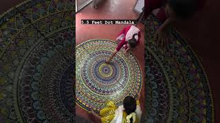 55 feet Mandala ₹18000 only dotmandalapainting dotmandalaart dotmandalaartist dotmandalas [upl. by Neelhtakyram]