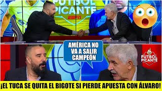 INCREÍBLE APUESTA entre Álvaro Morales y el Tuca por AMÉRICA ¿Se quitará el bigote  Futbol Picante [upl. by Essirahc405]