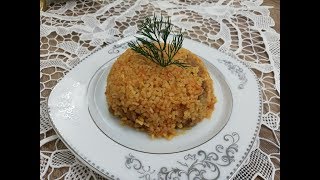 ETLİ BULGUR PİLAVI TARİFİ  Tane Tane Etli Bulgur Pilavı Nasıl Yapılır [upl. by Col]