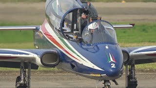 FRECCE TRICOLORI  AEROPORTO DI SDAMIANO 12102024 PARTENZA [upl. by Pastelki]