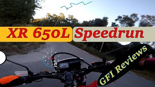 XR650L Speedrunas FAST as I can ride it [upl. by Avirt]