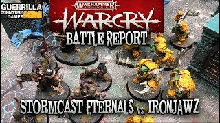 WARCRY Battle Report  Ep 06  Ironjawz vs Stormcast Eternals [upl. by Edlin753]