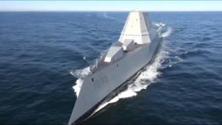 Future USS Zumwalt DDG 1000 Underway [upl. by Rorie744]