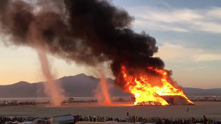 Burning Man Pyramids amp Dust Devils at Dawn [upl. by Eulalia]