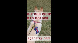 DIY dog poop bag holder [upl. by Ilana380]